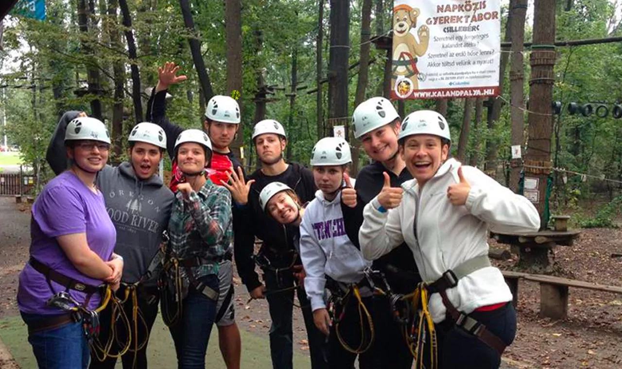 Zip Lining in Hungary